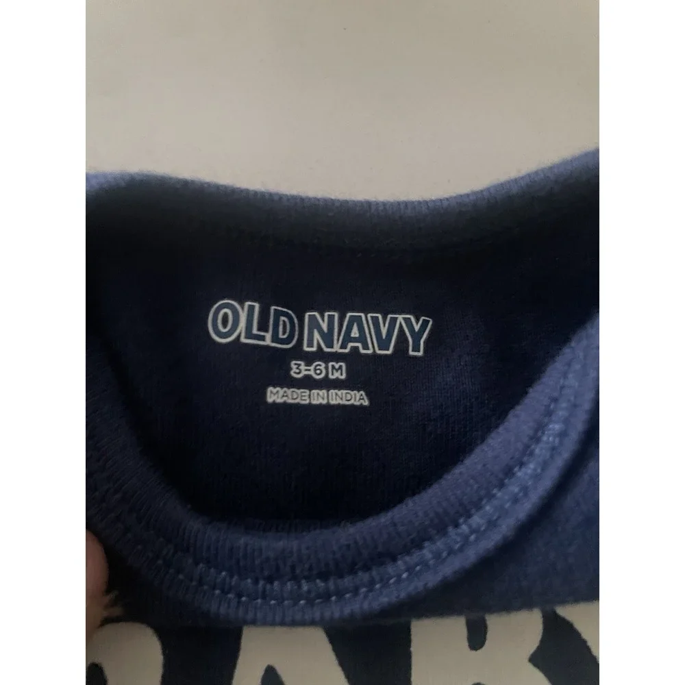 Old Navy Baby Brother One Piece 3-6 M In Blue
